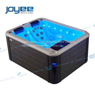 JOYEE High Quality Small Size 2 Person Garden Hydro Massage Spa Tub With Bluetooth Music For Hot Tub