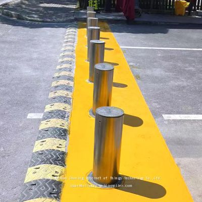 UPARK High Quality Commercial Places 304 SS Automatic Barrier Car Parking Bollard Stainless Steel Integral Telescopic Bollards