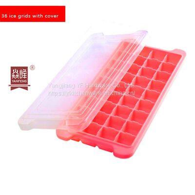Silicone Ice Cube Tray Food Grade Reusable Elastic Model Used For Making Cake Cream Ice Cubes Freeze Mould Mold