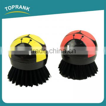 Toprank Promotional New Design Bee Shaped Round Kitchen Mini Plastic Dish Pan Brush Pot Brush
