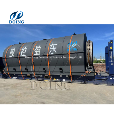 Eco-friendly 1-50Tons Capacity Used Car tire Waste plastic Recycle Pyrolysis Plant For Sale in Kazakhstan