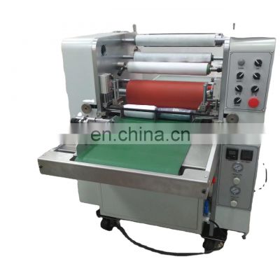 automatic paper hot roll to roll lamination machine price with belt feeding , label laminating machine