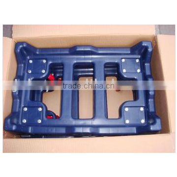 3 plastic dolly for 6040 logistic box with wheels