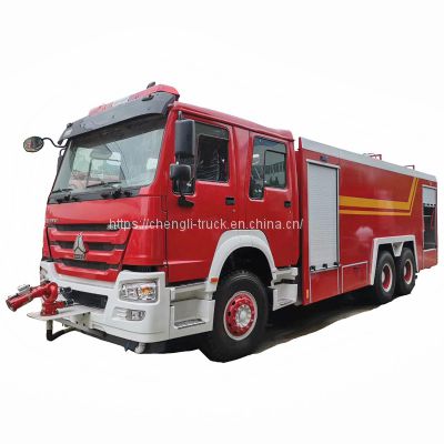 Sinotruk howo 6x4 foma fire truck 16ton