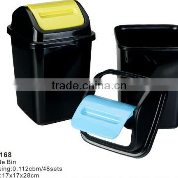 New Plastic Waste Bin Garbage Cans Trash cans for shool /home/hotel use TH-168