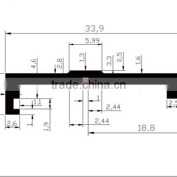 ABS Extrusion Part for Track Light