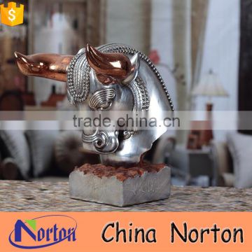 resin and shell materila indoor bull head wedding table decoration NTRS-AD023X