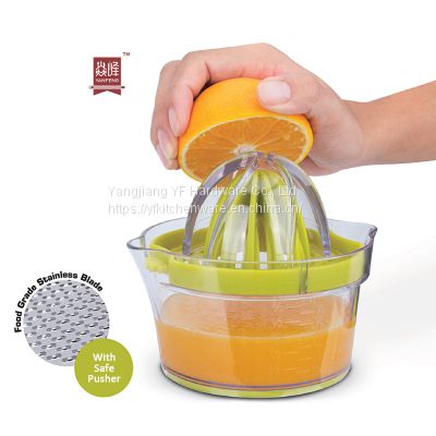 Amazon Hot Selling Fruit & Vegetable Tools 4 in 1multi Juicer press Manual Orange Squeezer with Measuring Cup
