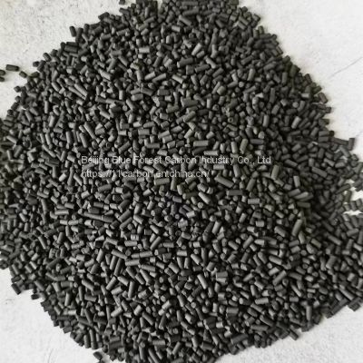 Pellet activated carbon for gas station vapor recovery system
