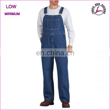 OEM fashion wholesale cheap overalls mens denim jeans with pockets