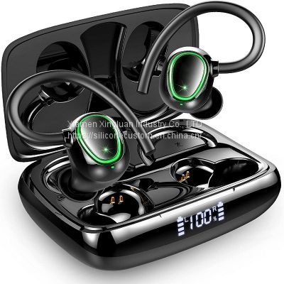 Wireless Headphones Running Bluetooth 5.3 Headphones with Dual Mic, Wireless Earphones Noise Cancelling Sport Earbuds