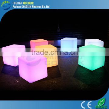 WIFI Control Waterproof Cube Furniture Illuminated Light Cube Seat