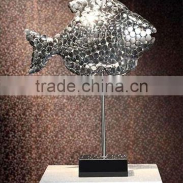 Casting Stainless Steel Fish Sculpture For Garden Decoraton