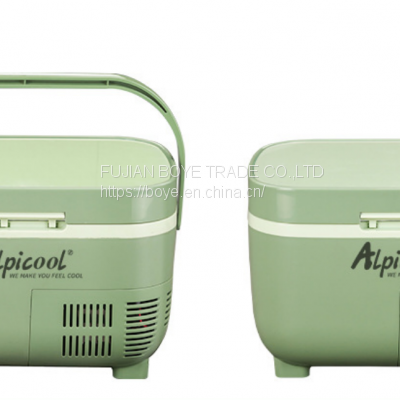 Alpicool DC 12V24V Car Refrigerator 11L Car Home Dual Use Mint Green Fridge