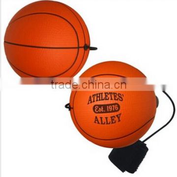 Bungee Yo-Yo Promotional Stress Balls - Basketball