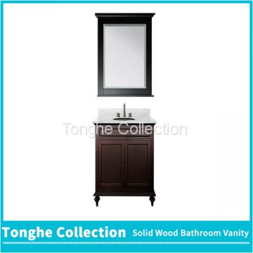 Tonghe Collection Paint Bathroom Vanity Dark Brown