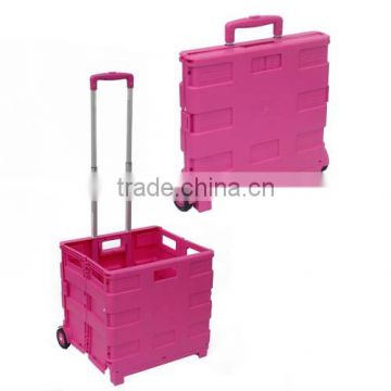 folding plastic crate trolley