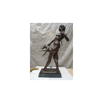 Bronze hunting sculpture for home decoration