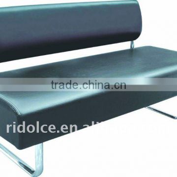 Waiting chair public bench seating hair salon furniture used F-T006