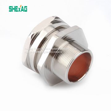 China Suppliers Industrial Explosion-proof Clamp Union Non-armoured Metal Brass Cable Gland Size M25