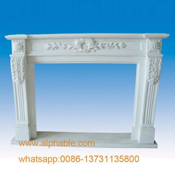 White marble fireplace mantel SF-002