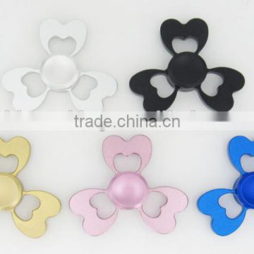 new design dollar clover various shape metal finger spinners toys rainbow color aluminium hand spinner relax toys gifts