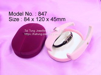 Multiple color Flocked box Plastic box for jewelry packing ring earring pendant cufflink key chain