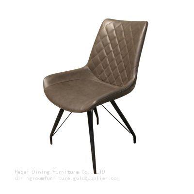 Metal Legs Faux Leather Padded Seat DC-U08D