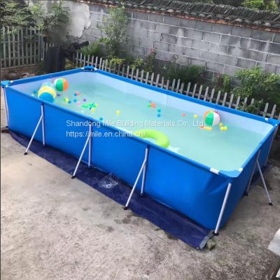 frame pool above ground steel frame pvc canvas swimming pool