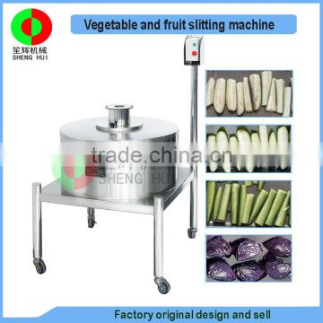 New developed fruit and vegetable slitting cutting machine, full automatic vertical cutter