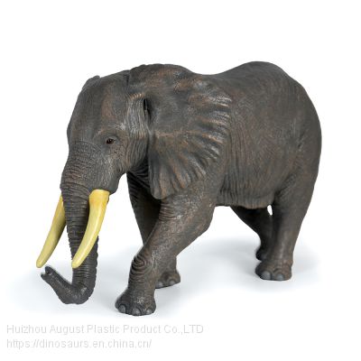 Custom Plastic Rubber Vinyl Resin Animal Figure Model Wild Animal Collectiable African Elephant Birthday Gift