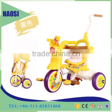 Top quality 10 inch fold children tricycle with pusher