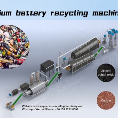 500-3000kg/h Hot sale Henan Doing electric car EV battery recycling line cell phone lithium ion cell recycling machine