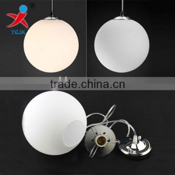 mouth blown opal acid frosted glass globe light cover
