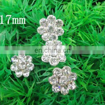 17MM Clear Alloy Crystal Button Spark Rhinestone Buttons Decoration Accessory