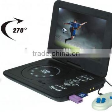 9inch colourful portable cd dvd player with 3d game tv fm portable evd dvd player