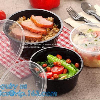 food bowl, soup bowl, 3 compartment durable plastic food meal prep bento box,modern style food grade plastic fresh box/bento box/lunch box pac
