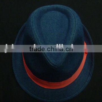 Blue Trilby Hat