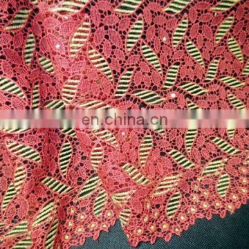 2016 african cord lace ,cord lace trim and cord lace dress for nigeria wedding party
