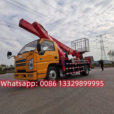 HOT SALE! JMC brand diesel 21m telescopic type aerial working platform truck