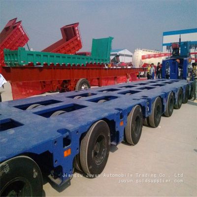 Heavy duty low platform Crawling all over the ground Wire axle semi-trailer