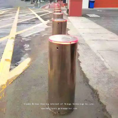UPARK Reliable Factory Street Road Block Barrier 304 Stainless Steel Security Customized Safety Fixed Column Parking Bollard