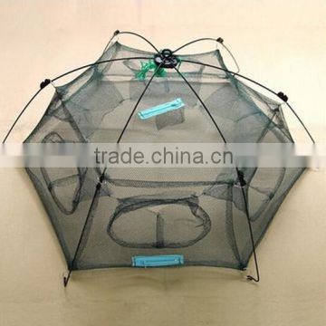 New Folded 80x80cm Floding Crab fish Minnow Fishing Trap Cast Net / mesh fish trap / Fishing Shrimp Net