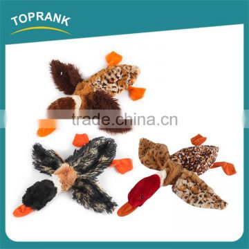 High Quality Eco-Friendly Pet Products Suppliers Pet Toy Unstuffed Plush Wild Duck Dog Toys