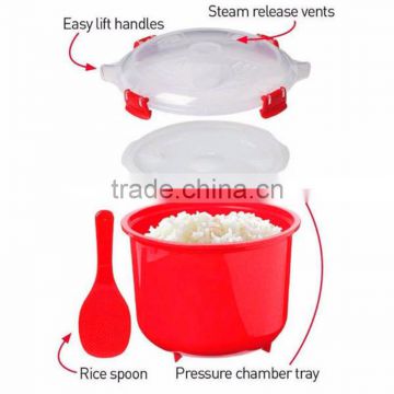 High-heat resistance cookware PP rice cooker microwave 2 minute rice steamer