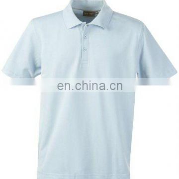 blue polo shirt with logo printing