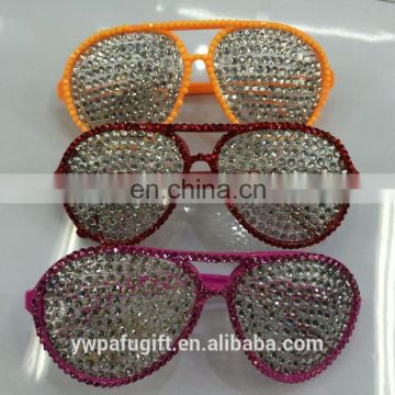 hot sell multicolor party sunglasses with diamond