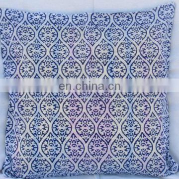 Cotton cushion cover handmade blcok print cushion cover indian pillow cover