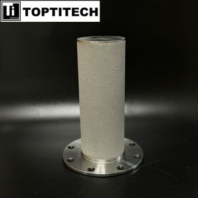 30um Flange Connection Porous Titanium Filter Separation Element