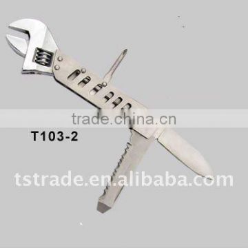 2011 Stainless steel multi wrench/multi tools,multi functional tools pocket tool T103-2